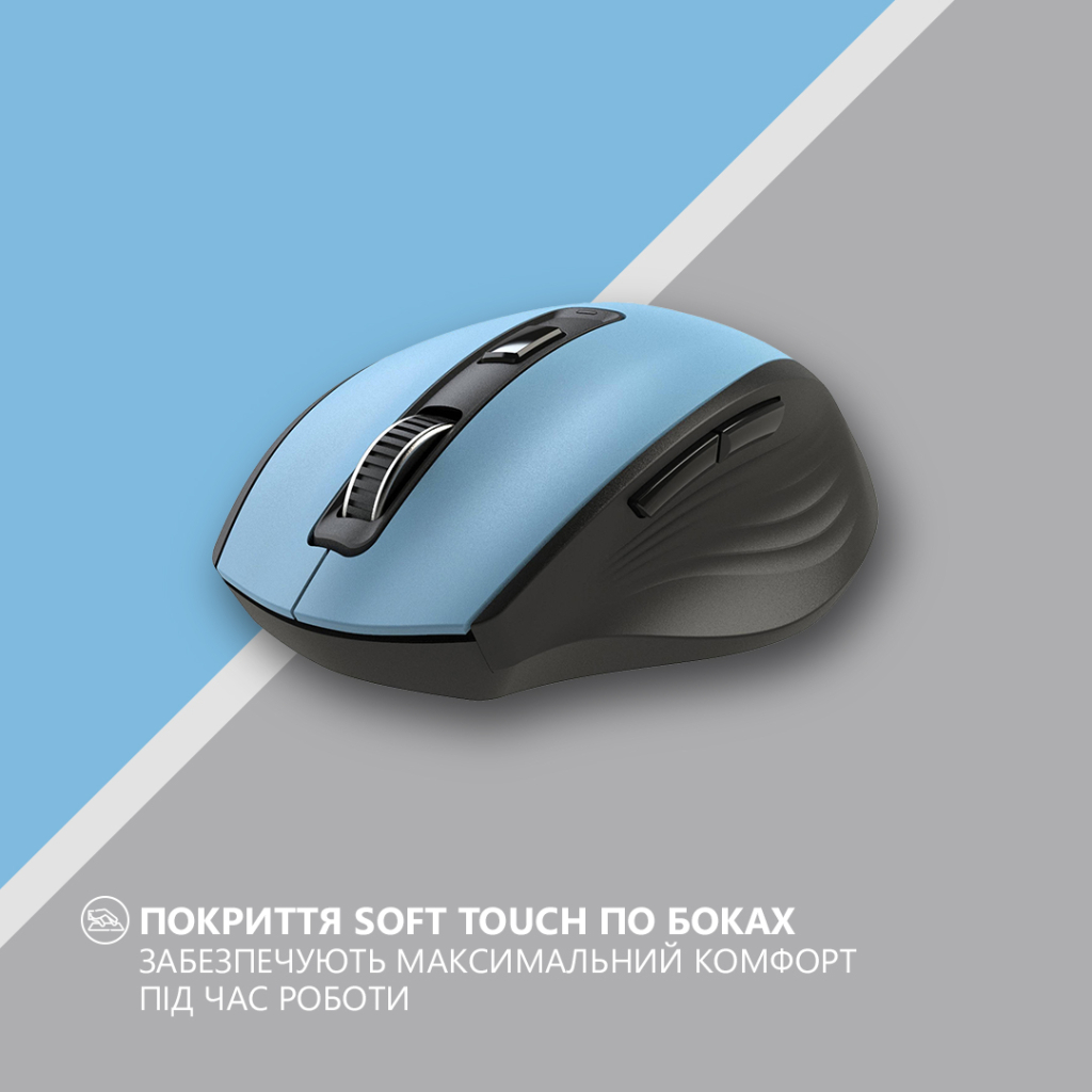 Мишка 2E MF250 Silent Wireless Blue (2E-MF250WBL) - зображення 3