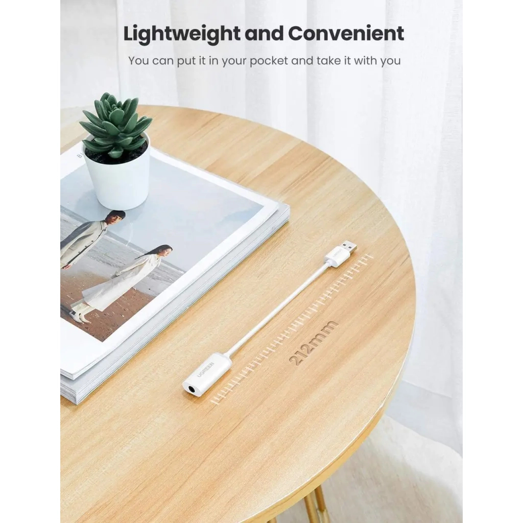 Звукова плата Ugreen US206 white (30712) - изображение 5