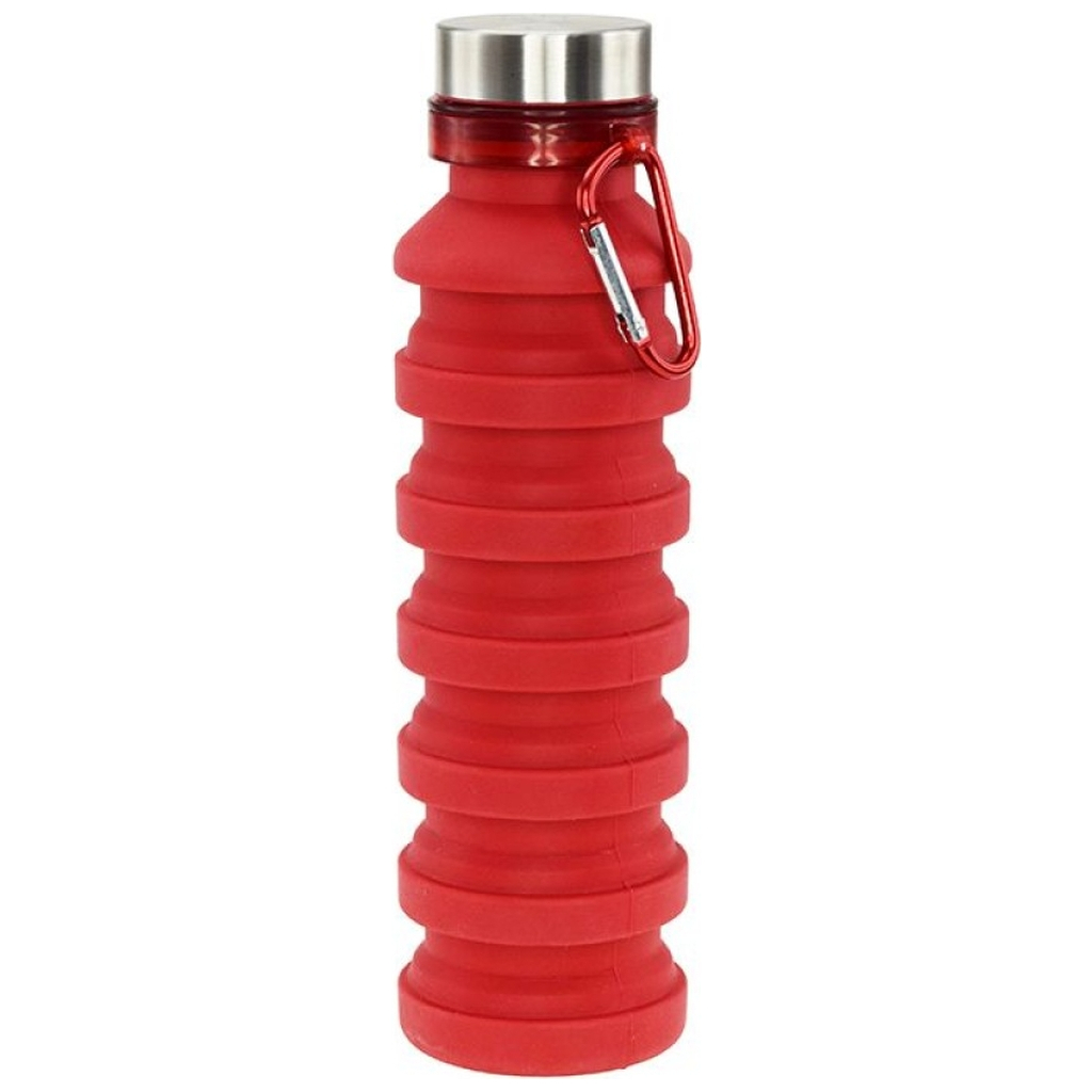 Пляшка для води Bergamo Pagoda силіконова 550 мл червона (3000B-2) - зображення 3