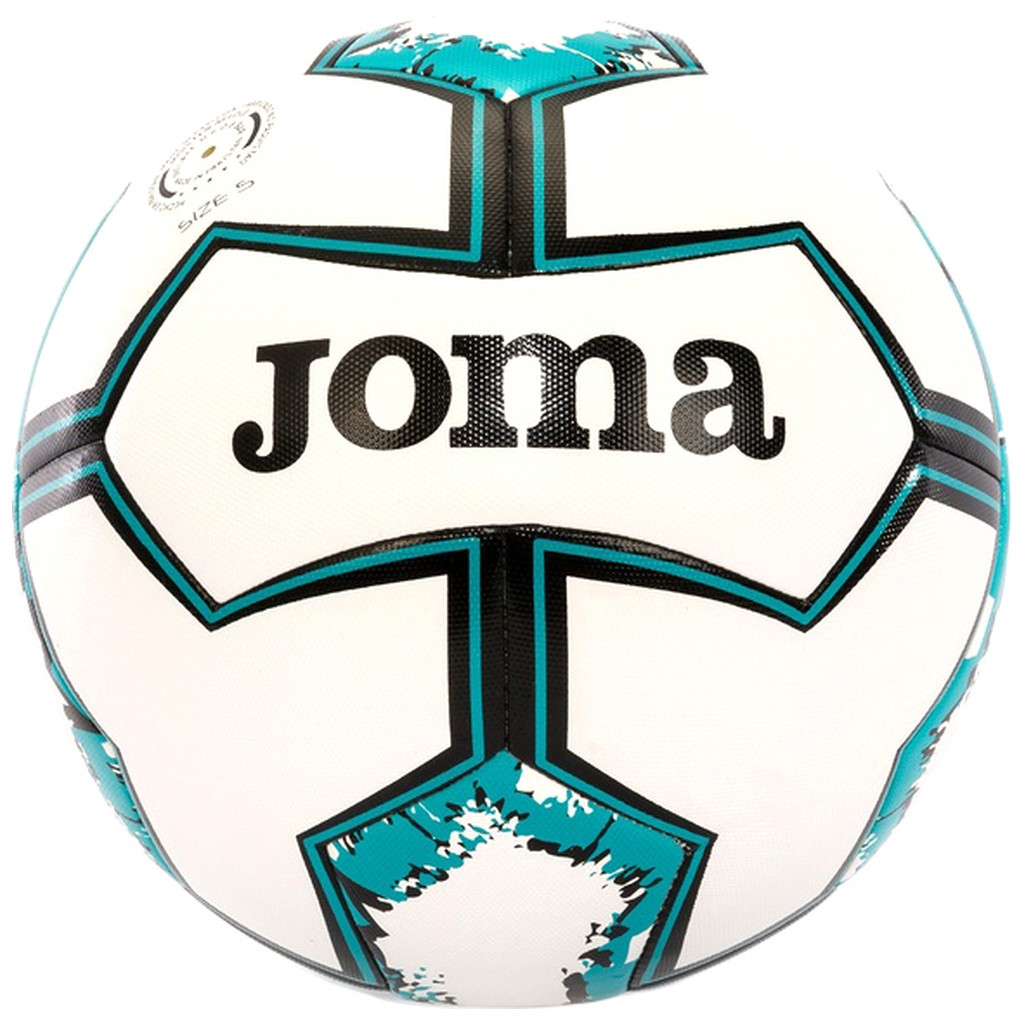 М'яч футбольний Joma Dynamic II білий, бірюзовий Уні 5 400853.223 (8445456472803) - зображення 1