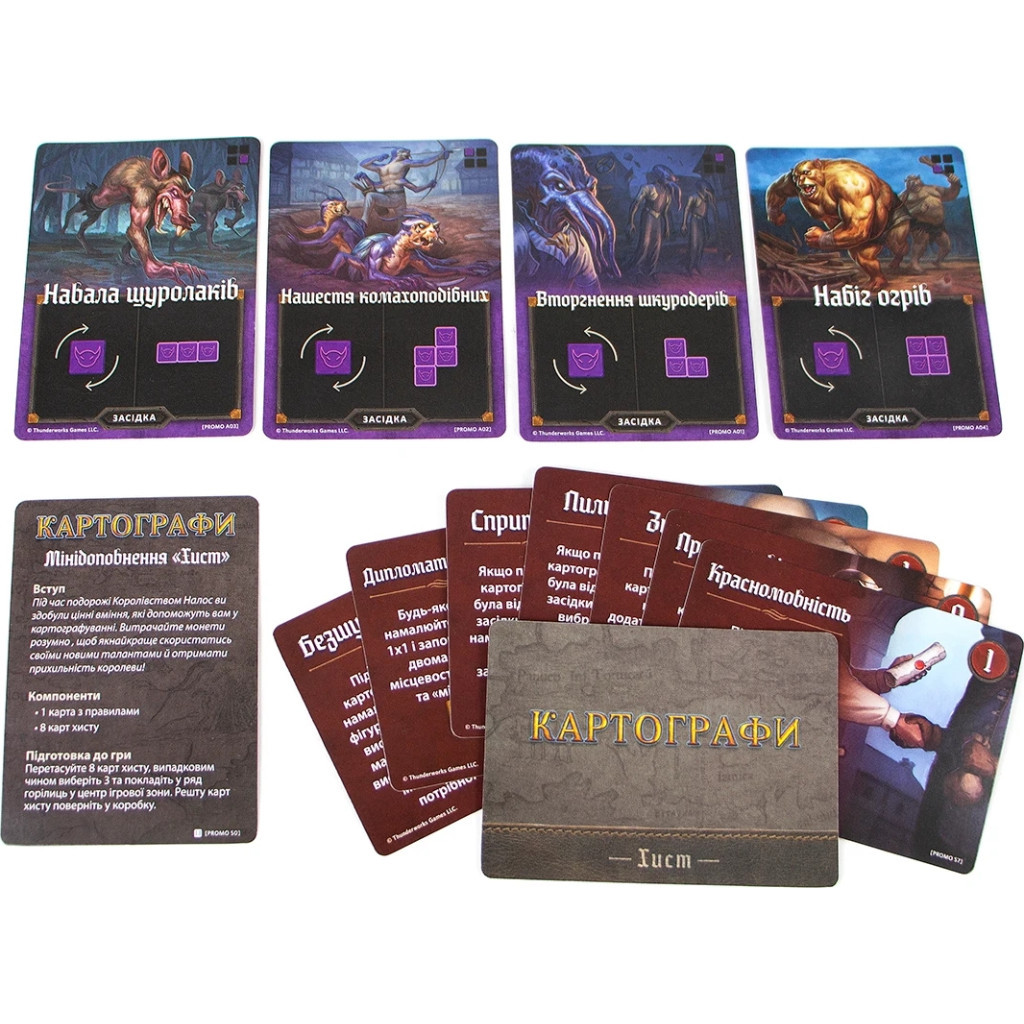 Настільна гра Ігромаг Картографи (Cartographers: A Roll Player Tale) українська (6901) - изображение 5