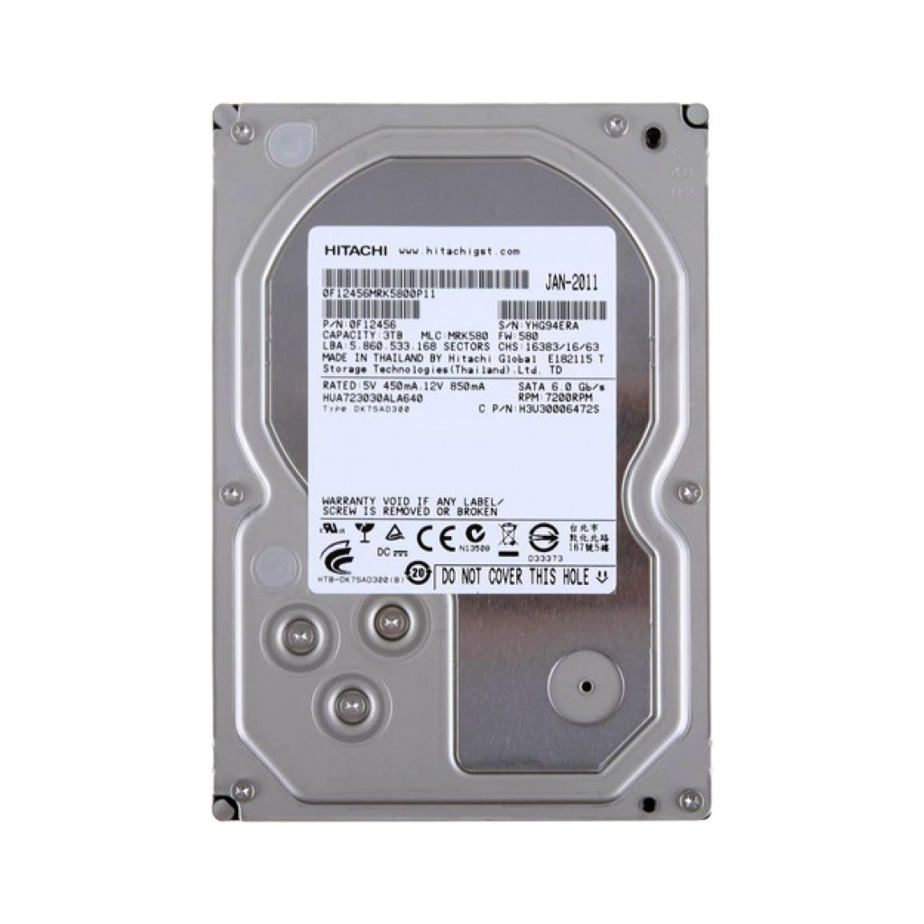 Жорсткий диск 3.5" 3TB WDC Hitachi HGST (# HUA723030ALA640 #) - зображення 1