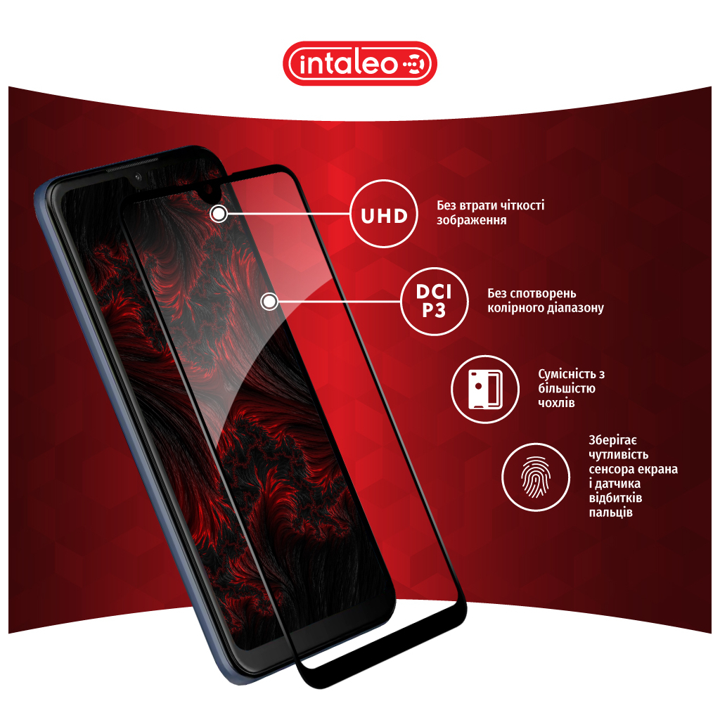 Скло захисне Intaleo Full Glue ZTE Blade L220 Black (1283126583360) - зображення 4