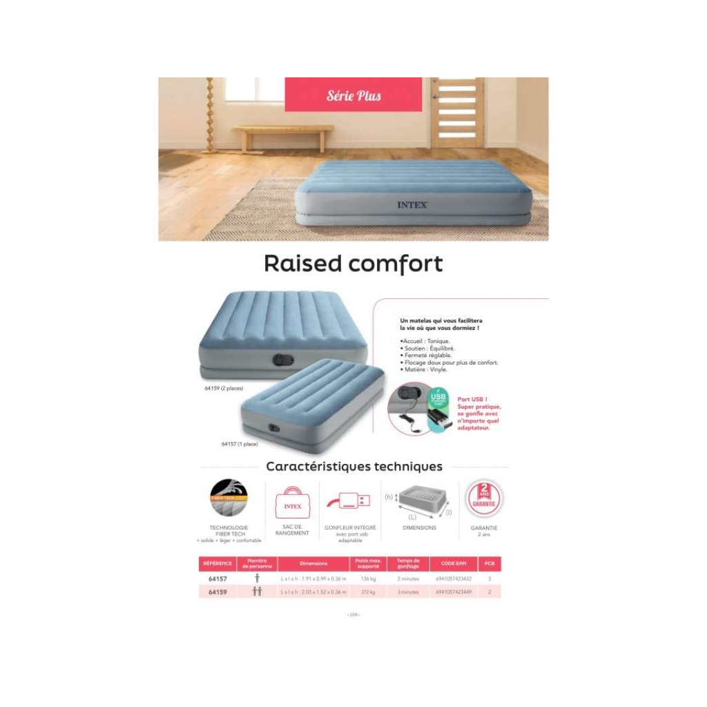 Матрац надувний Intex 64157 - зображення 3