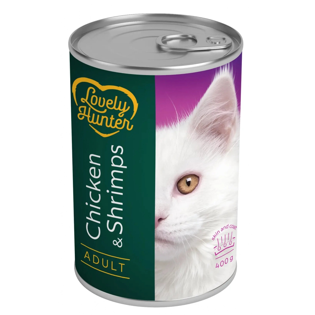 Консерви для котів Lovely Hunter Adult Chicken&Shrimps 400 г (LHU45349) - зображення 1