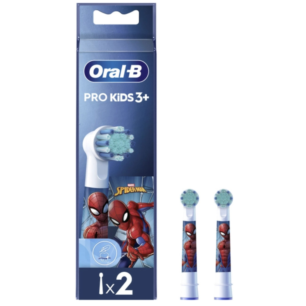 Насадка для зубної щітки Oral-B Kids Людина-павук, 2 шт (8006540805008) - зображення 1