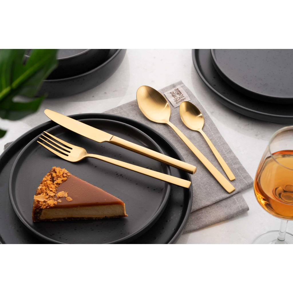Набір столових приборів Ardesto Black Mars Favola 4 предмета Золотий (AR0704FSG) - зображення 4