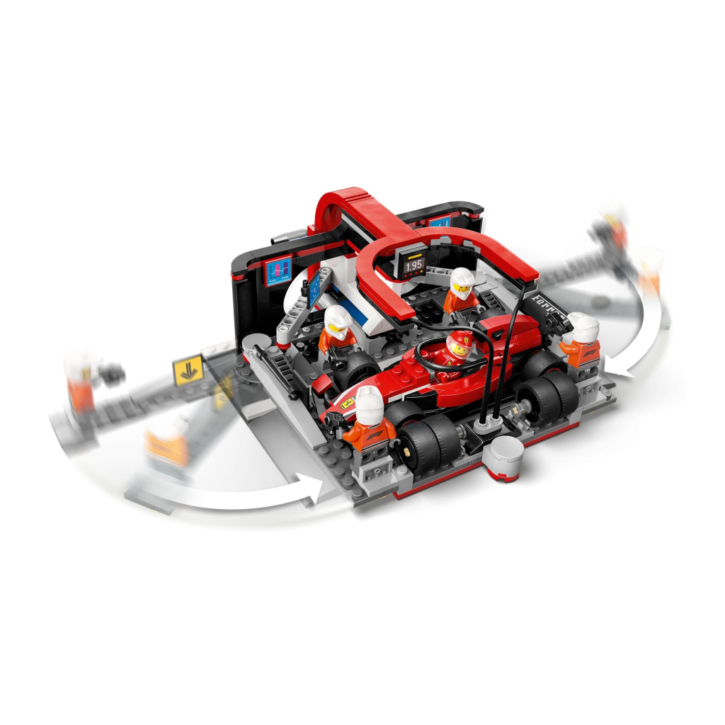 Конструктор LEGO City Піт-стоп і піт-екіпаж F1 з болідом Ferrari (60443) - зображення 5