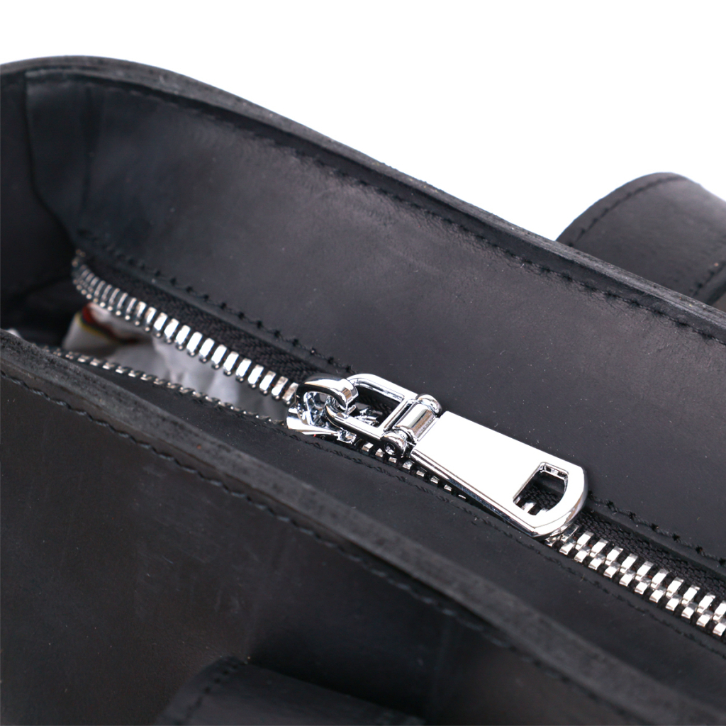 Сумка Shvigel Вінтажна шкіряна Чорна (16347) - зображення 9