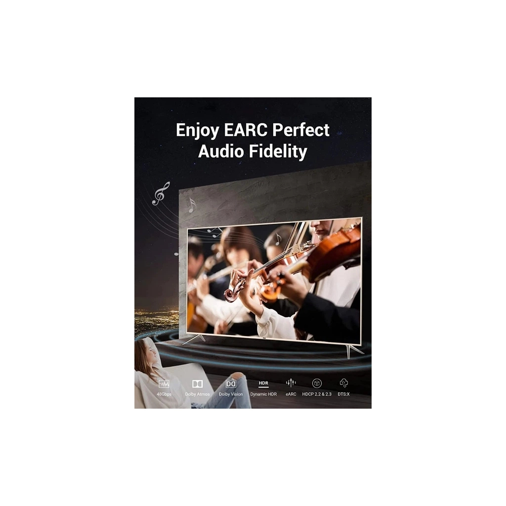 Кабель мультимедійний HDMI M to HDMI M 1.0m 8K black VENTION (AANBF) - picture 7