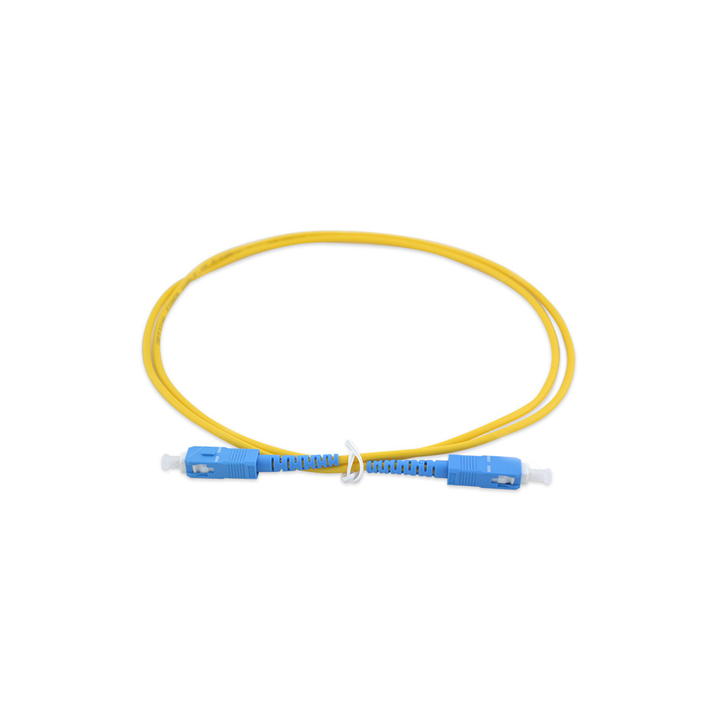 Оптичний патчкорд Eserver SC/UPC-SC/UPC SingleMode Simplex 3m (ES-SC-SC/UPC-3-SM-S) - зображення 1