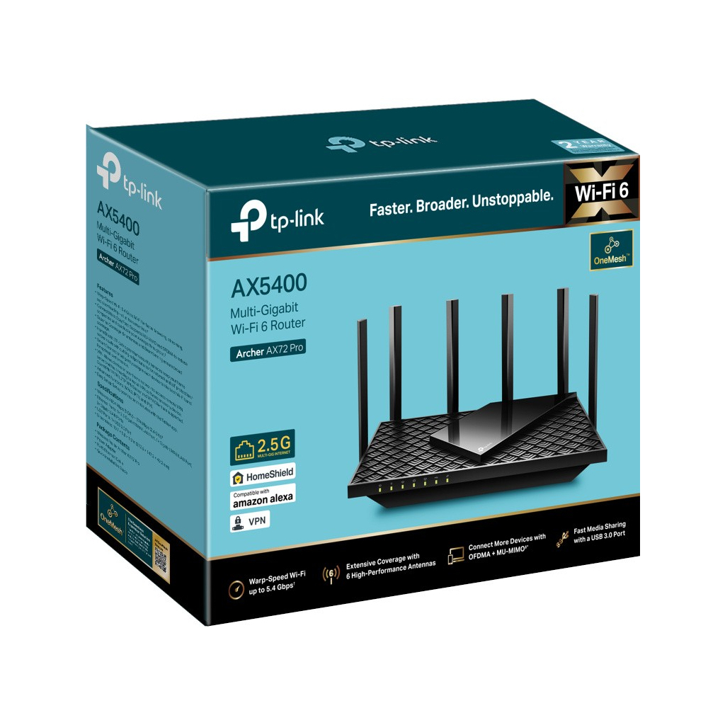 Маршрутизатор TP-Link ARCHER AX72 PRO (ARCHER-AX72-PRO) - зображення 4