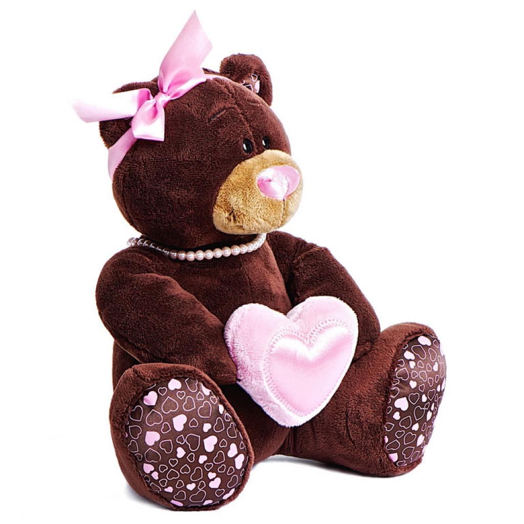 М'яка іграшка Orange Ведмедиця Milk з серцем сидяча 25 см (M003/25) - зображення 2