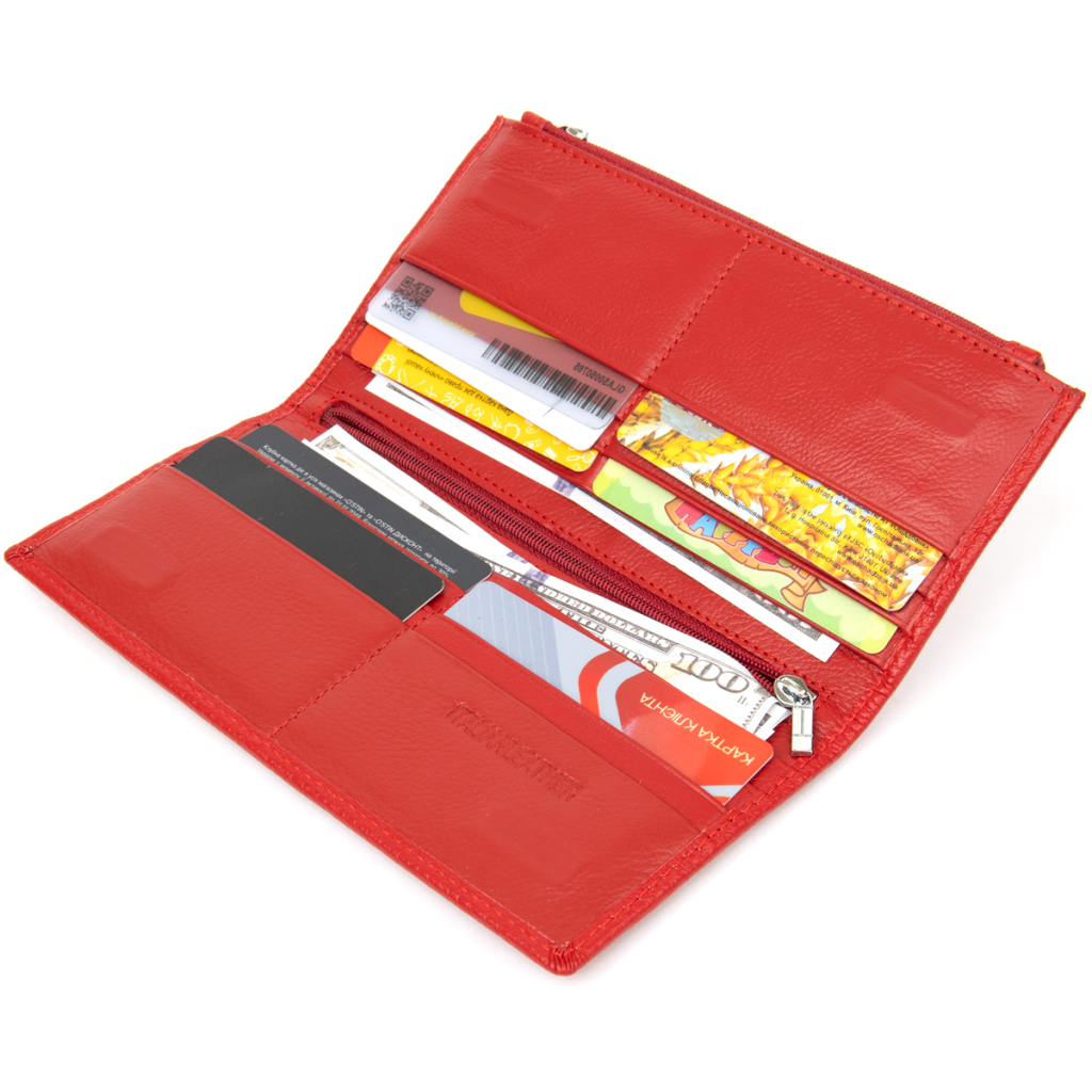 Гаманець ST Leather Шкіряний Червоний (19381) - зображення 6