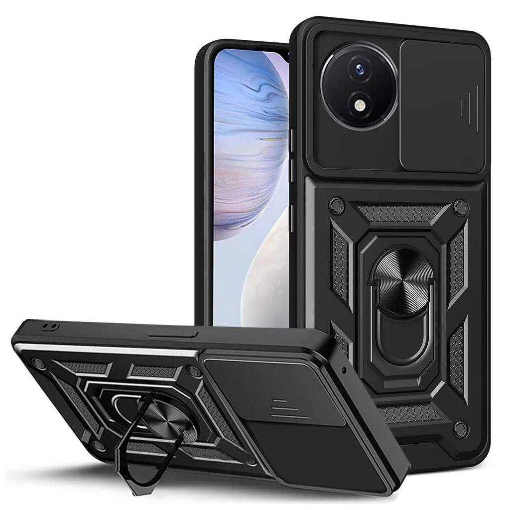 Чохол до мобільного телефона BeCover Military Vivo Y02/Y02A Black (710026) - зображення 5