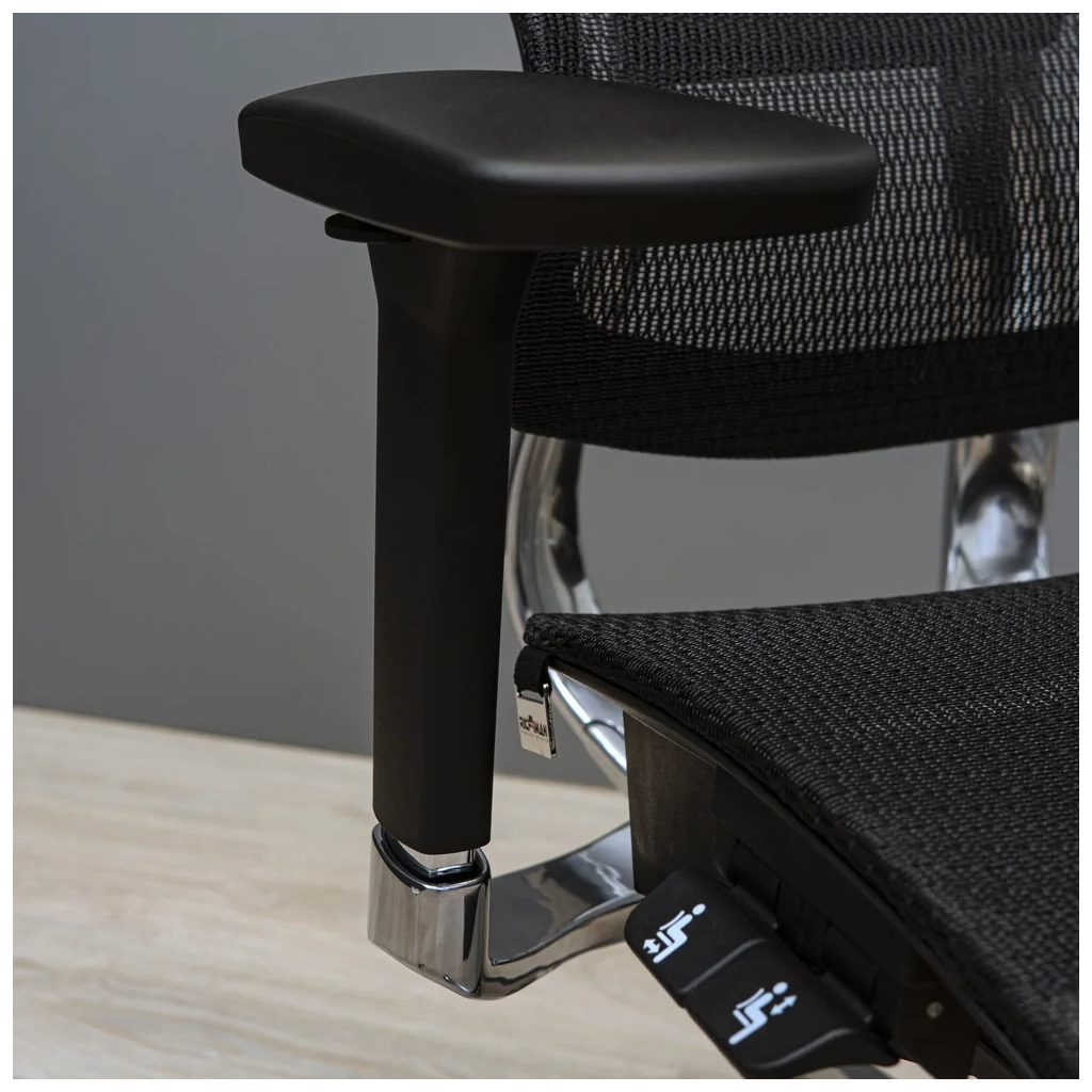 Офісне крісло Richman Ерготекс Алюм Synchro Сітка Чорне (R00000052539) - зображення 8