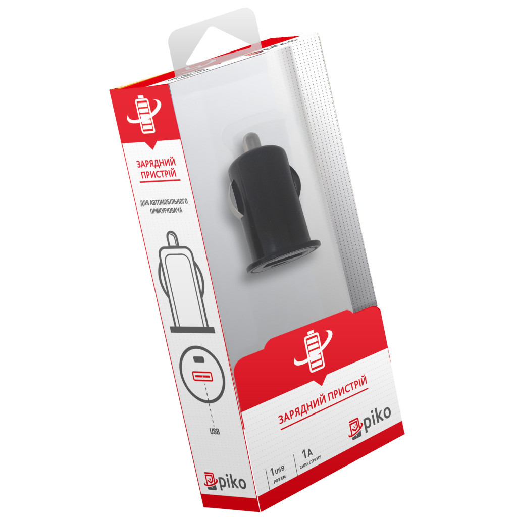 Зарядний пристрій Piko MSH-SC-033 (1USB1A) (1283126462580) - зображення 2