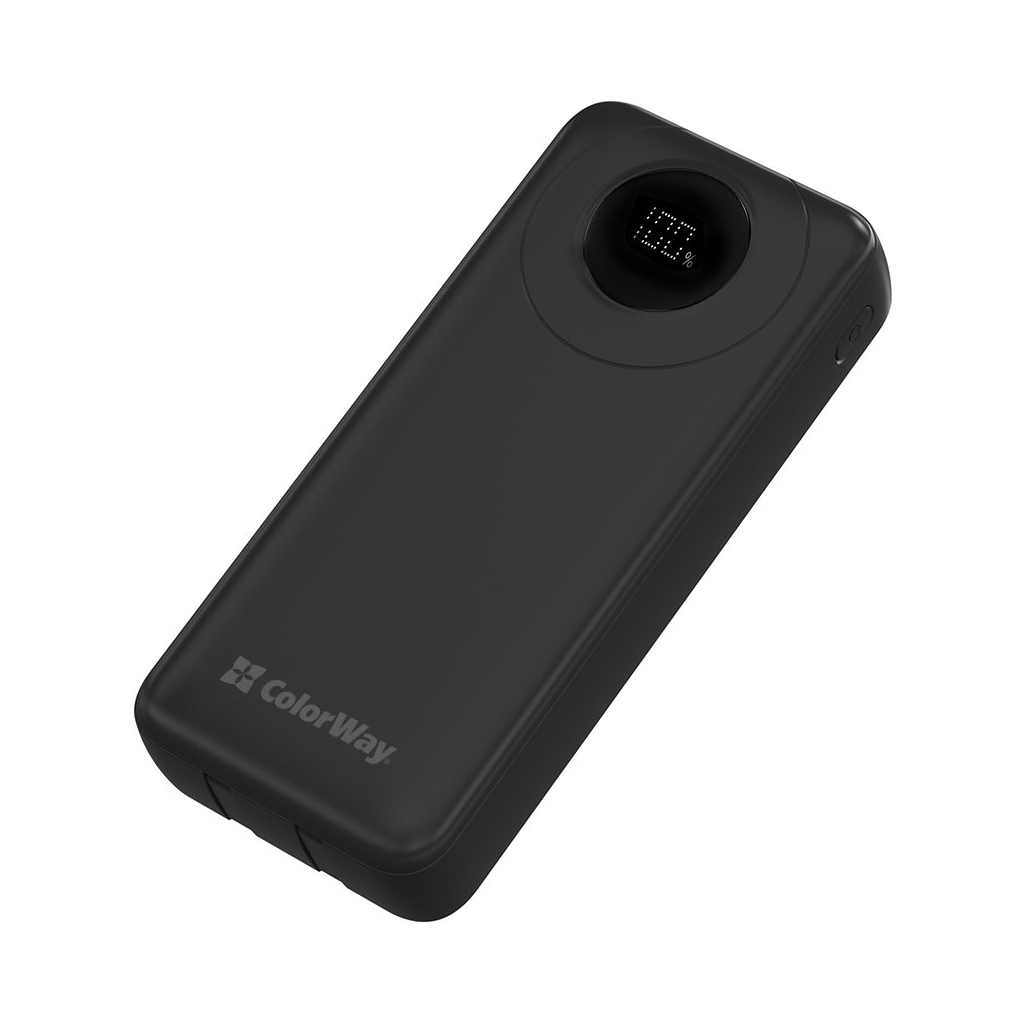 Батарея універсальна ColorWay 20 000 mAh EnergyPlus PD/18W, QC3.0/22.5W, Black (CW-PB200LPB4BK-PDD) - зображення 3
