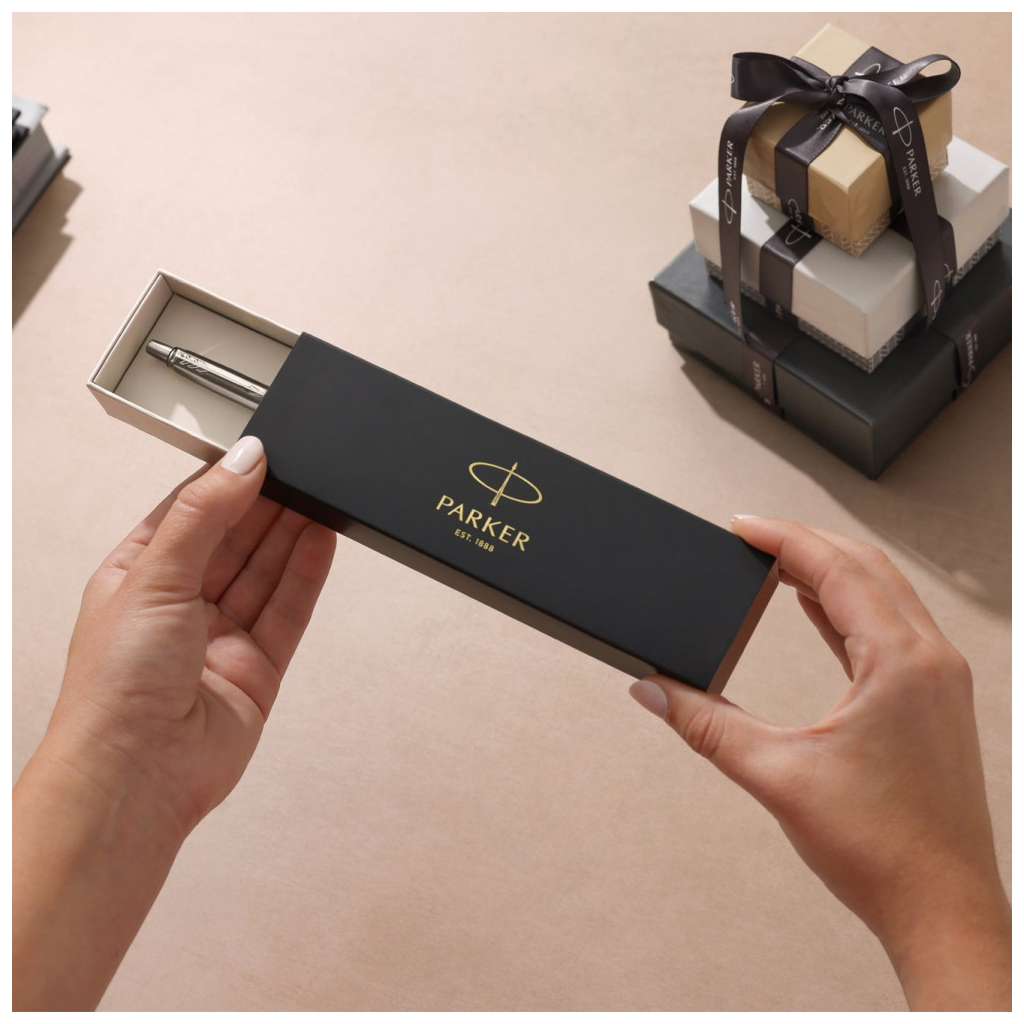 Ручка кулькова Parker JOTTER 17 Originals UKRAINE Black CT BP Тризуб фігурний на тлі прапора (15632_T1026u) - зображення 6