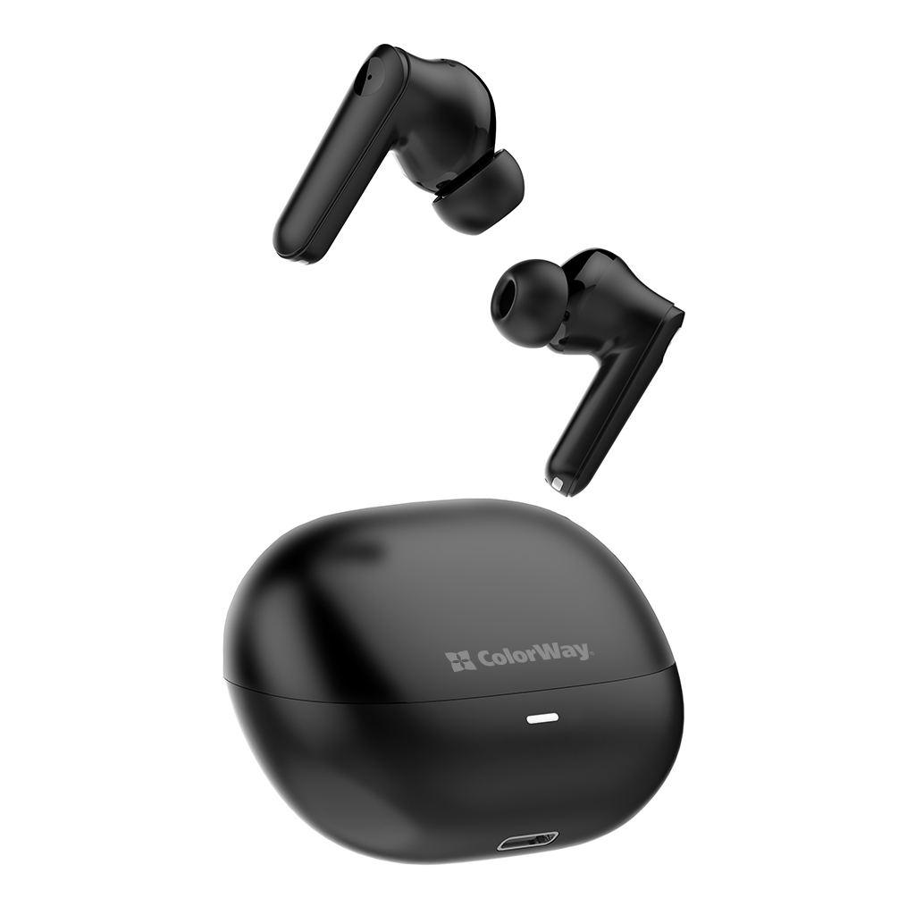Навушники ColorWay Slim TWS-1 Earbuds Long Life Black (CW-TWS1BK1) - зображення 5