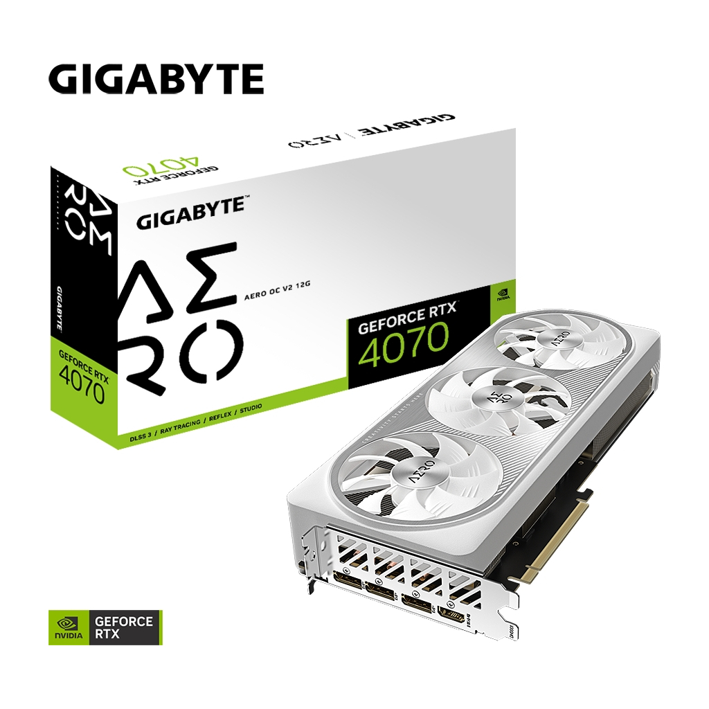 Відеокарта GIGABYTE GeForce RTX4070 12Gb AERO OC (GV-N4070AERO OCV2-12GD) - зображення 9