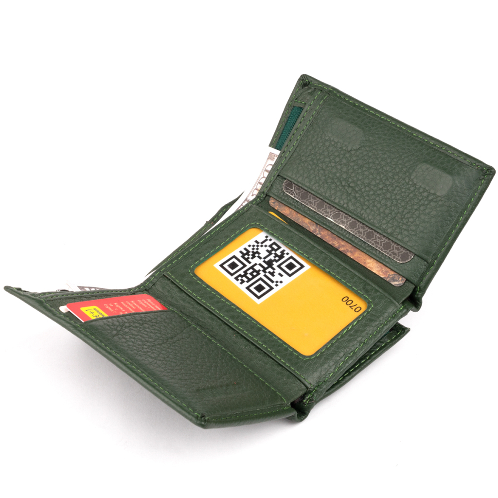 Гаманець ST Leather Зі шкіри унісекс Зелений (19332) - зображення 5