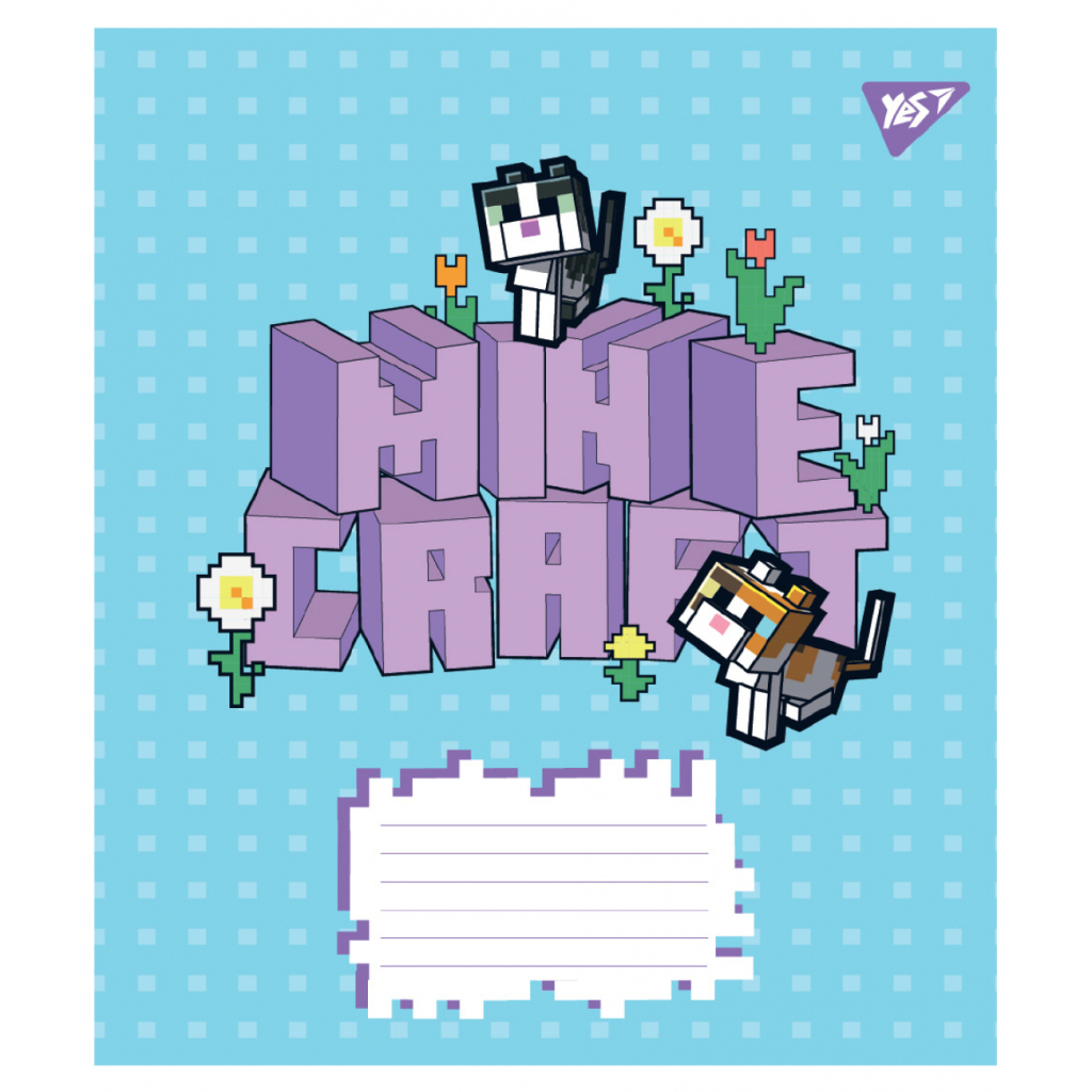 Зошит Yes Minecraft Flowers А5 12 аркушів лінія (767584) - зображення 6