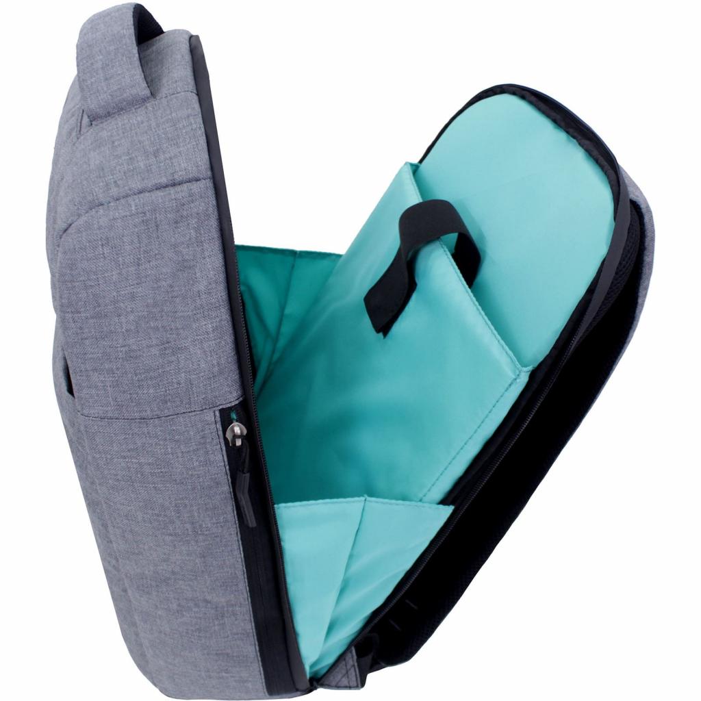 Рюкзак для ноутбука AirOn 16" Bagland breakwater 20л, 13869 Grey (4821784622190) - зображення 4