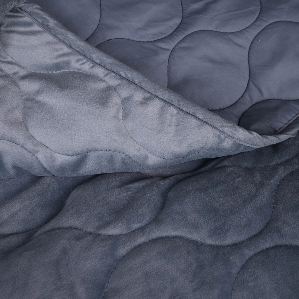 Покривало MirSon №5052 Velor charm Dark grey 150х210 см (2200008376895) - зображення 3