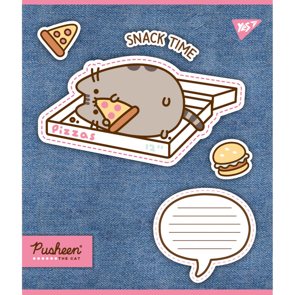 Зошит Yes Pusheen. Snack time 12 аркушів лінія (767229) - зображення 3