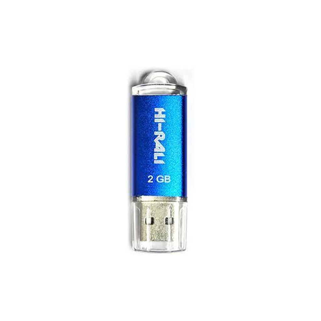 USB флеш накопичувач Hi-Rali 2GB Rocket Series Blue USB 2.0 (HI-2GBRKTBL) - зображення 1