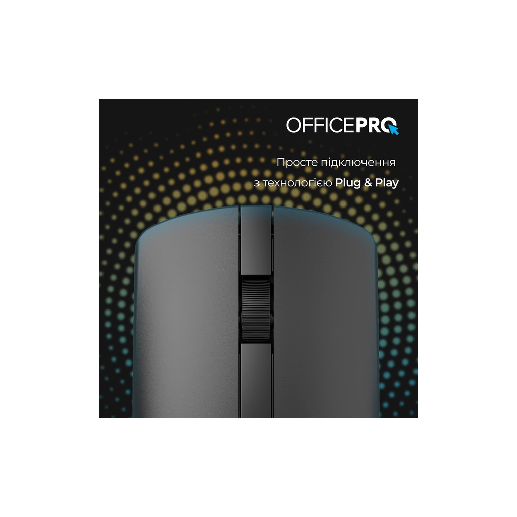 Мишка OfficePro M175B Silent Click Wireless Black (M175B) - зображення 8