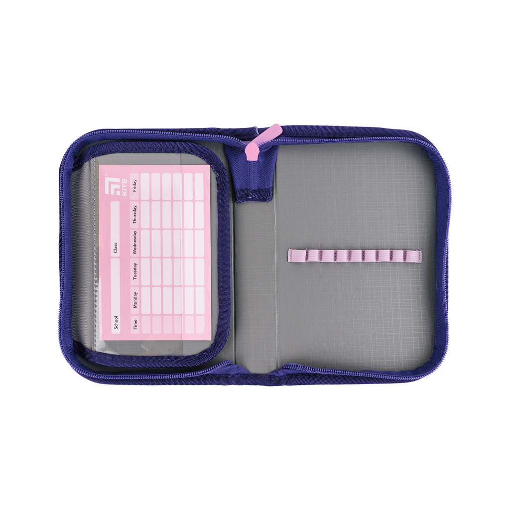 Пенал Kite Check and Hearts 621 відділення, 1 відворот (K24-621-1) - зображення 3