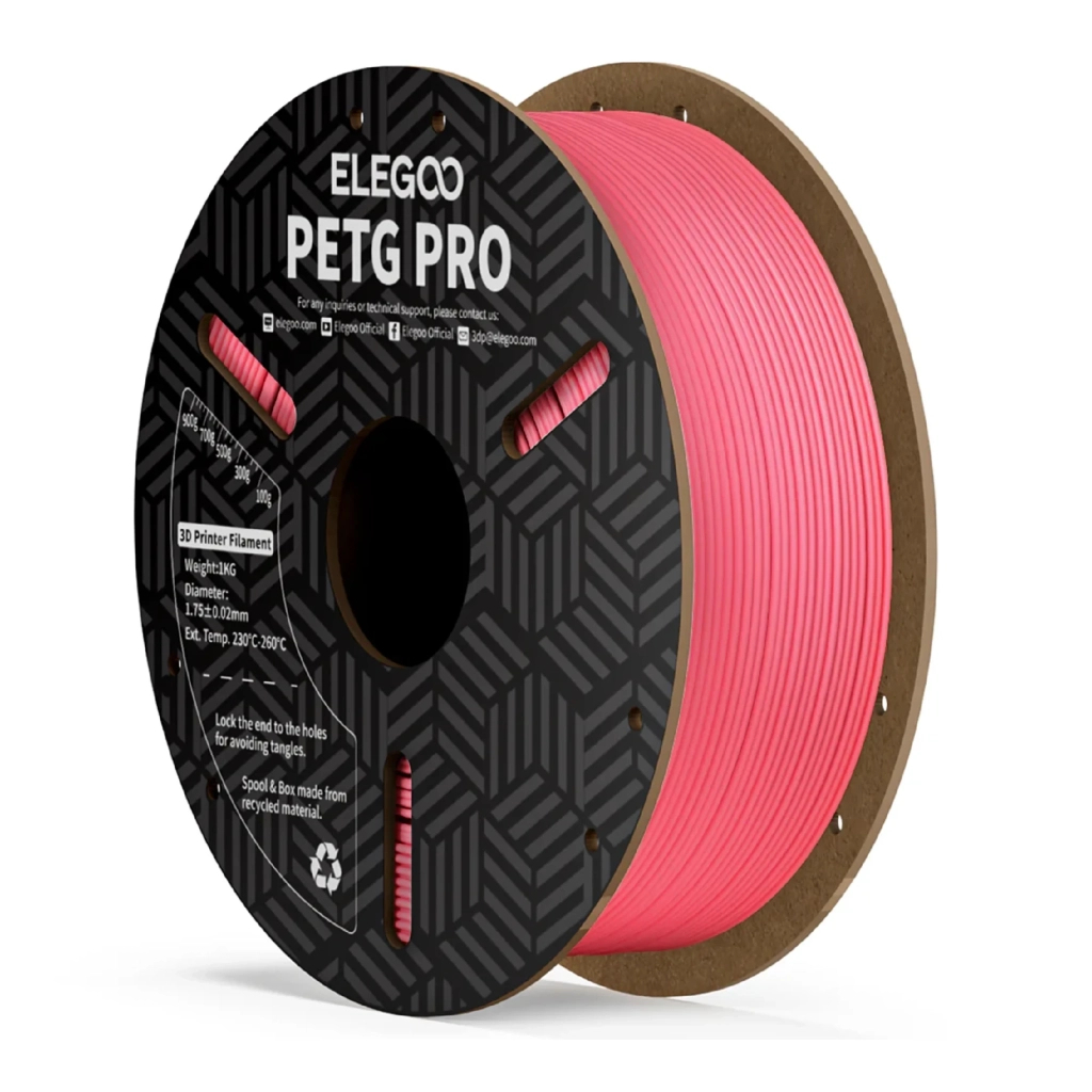 Пластик для 3D-принтера ELEGOO PETG PRO 1кг, 1.75мм, pink (50.203.0263) - зображення 1