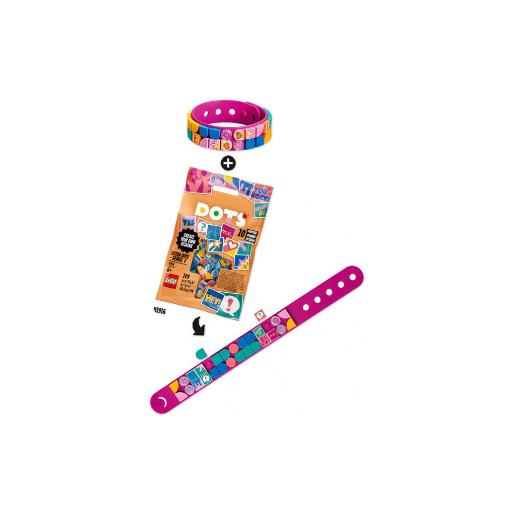 Конструктор LEGO DOTs Блискавка 33 деталі (41919) - зображення 10