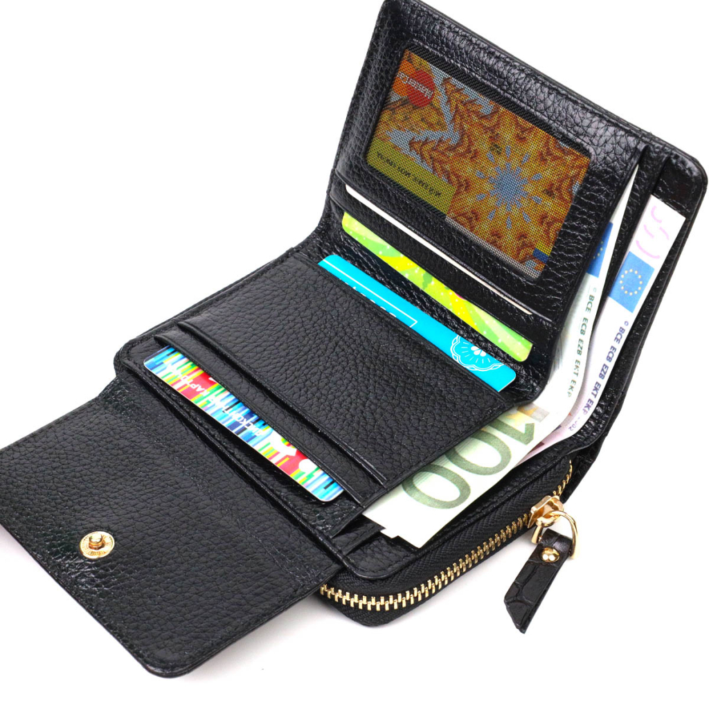 Гаманець Tony Bellucci З натуральної шкіри Чорний (22014) - зображення 5