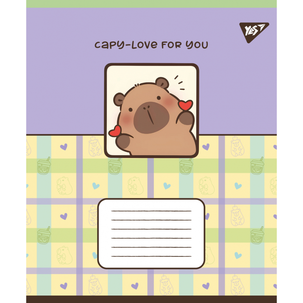 Зошит Yes Capy vibes А5 24 аркушів лінія (767956) - зображення 4