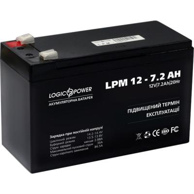Батарея до ДБЖ LogicPower LPM 12В 7.2 Ah (3863) - зображення 1