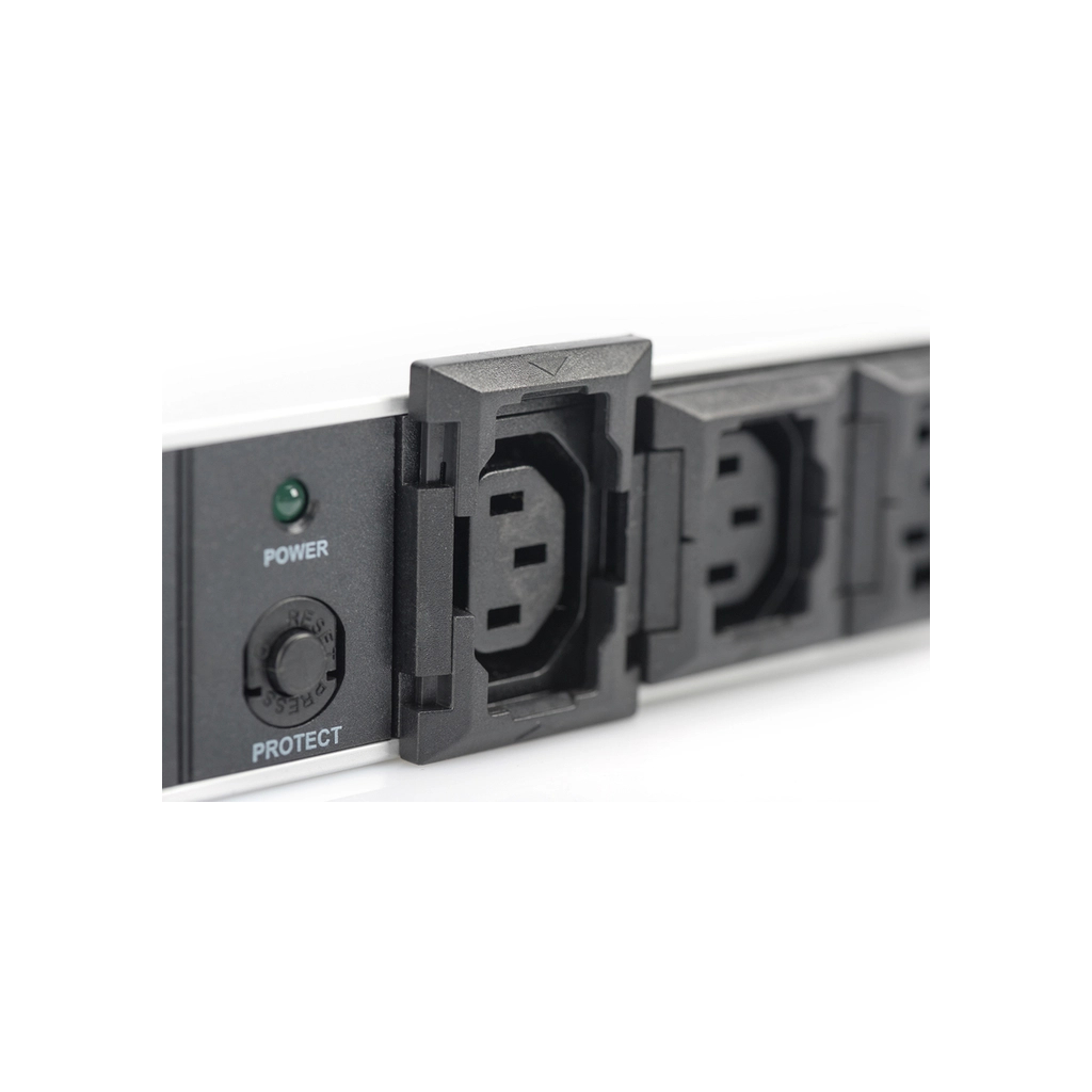 Силовий блок 19" 1U w/PDU 10xC13, 10A, 250V, вилка C14 Digitus (DN-95404) - изображение 5