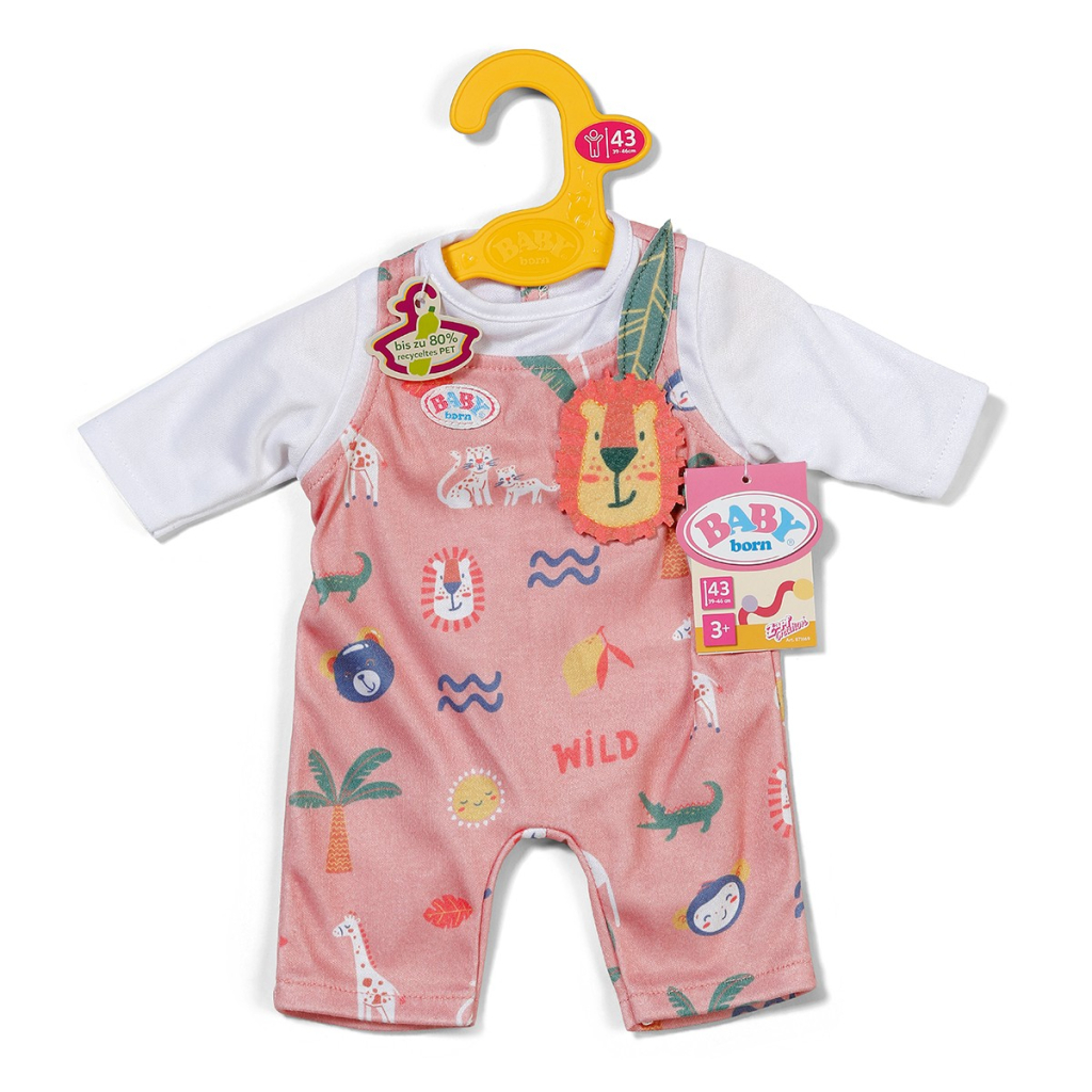 Аксесуар до ляльки Zapf Одяг для ляльки Baby Born - Комбінезон Джунглі (871669) - зображення 5