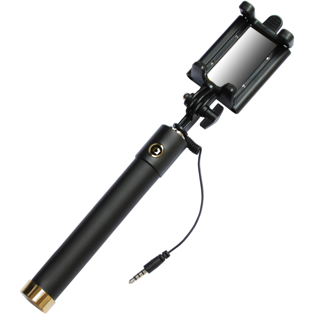 Монопод для селфі Grand-X Mirror 360 + дзеркало U-кріплення Gold (MI3UG) - зображення 3