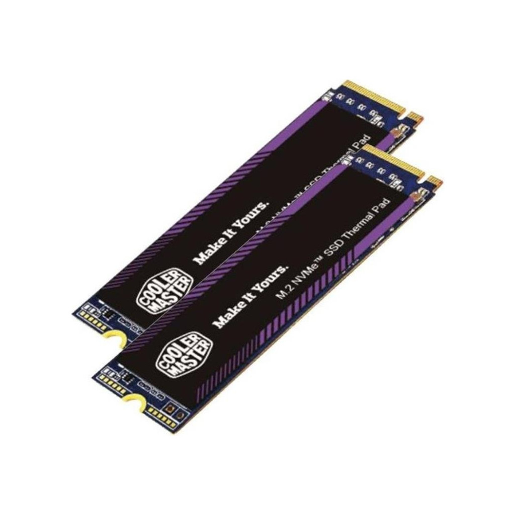 Термопрокладка CoolerMaster Thermal Pads M.2 SSD 60x18x0.5mm 2 in 1 kit (CMA-TNCLP2XXBK1-GL) - зображення 1