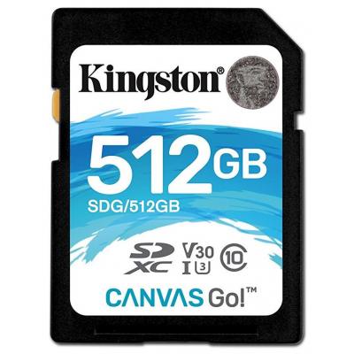 Карта пам'яті Kingston 512GB SDXC class 10 UHS-1 U3 (SDG/512GB) - зображення 1