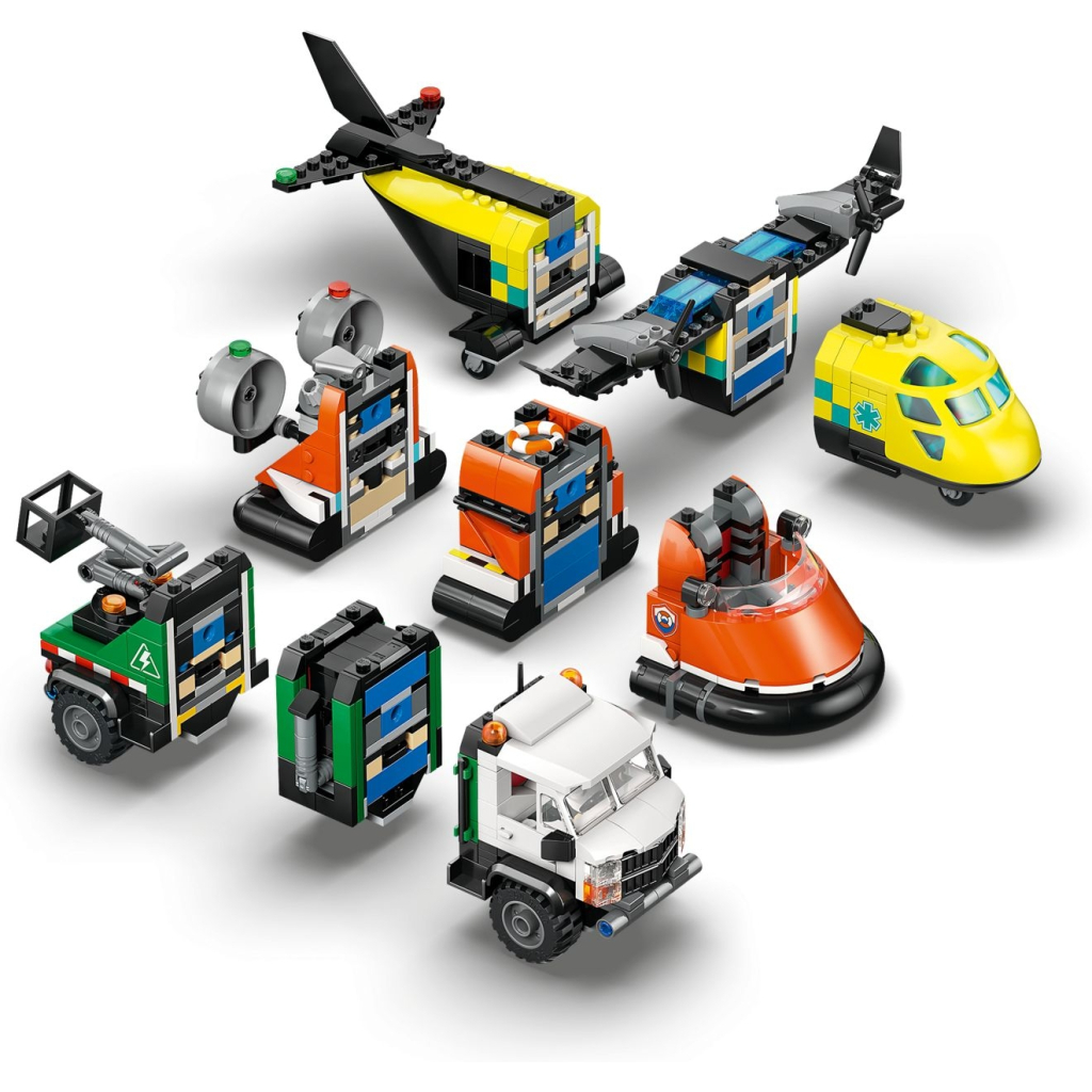 Конструктор LEGO City Ремікс літака, вантажівки та судна на повітряній подушці (60505-) - picture 6