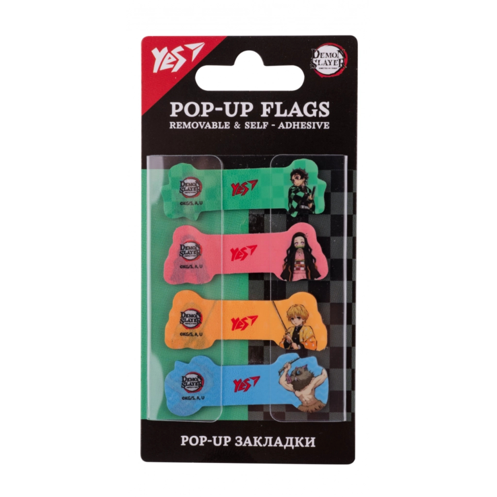Стікер-закладка Yes Pop-up Demon Slayer, пластик, 80 шт (170435) - зображення 1
