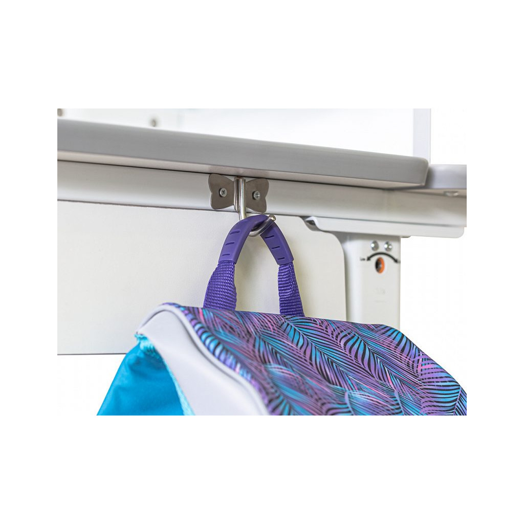 Парта Mealux Hamilton Multicolor Blue (BD-680 W/G MC+BL з полицею) - зображення 9