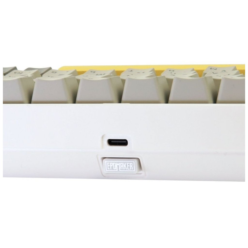 Клавіатура Epomaker EP64 60 Mulan Switch Hot-Swap RGB Wireless/Bluetooth/USB UA White (EP64-W-M) - зображення 3