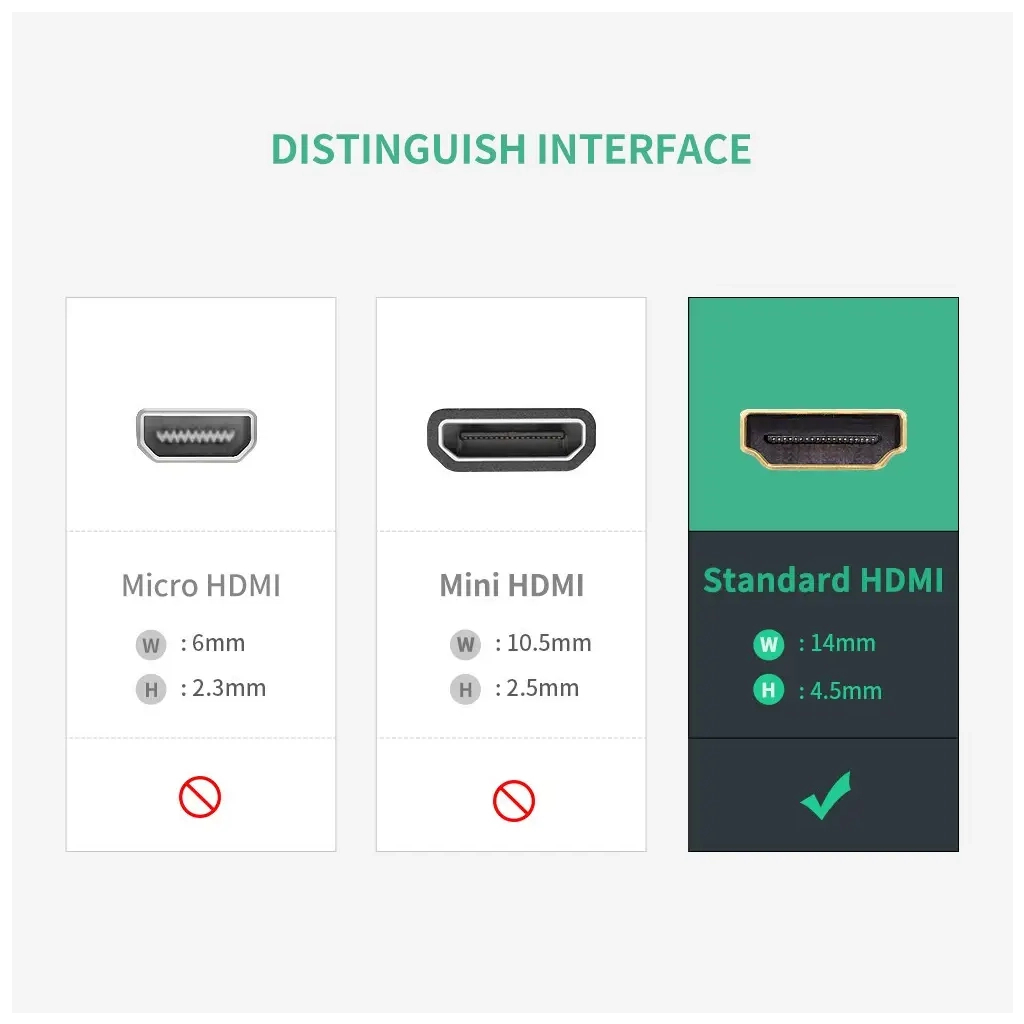 Перехідник HDMI F to HDMI F 4K 60Hz black Ugreen (20107) - зображення 3