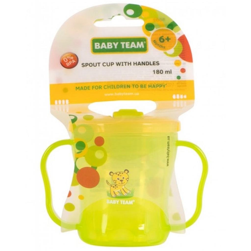 Поїльник-непроливайка Baby Team з ручками і складним носиком 180 мл (5002) - зображення 2