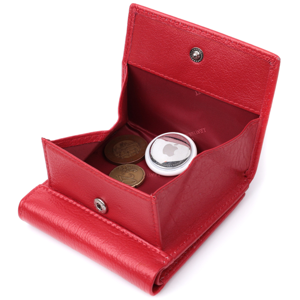 Гаманець ST Leather З натуральної шкіри Червоний (22710) - зображення 6